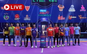 pro kabaddi league live match today