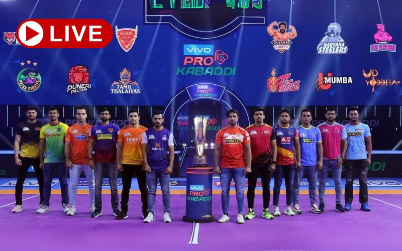 pro kabaddi league live match today